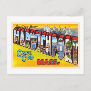Harwichport Cape Cod Massachusetts MA Old Briefkaa Briefkaart