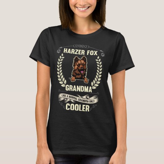 Harzer Fox Grandma Like A Normal Grandma Only Cool T-shirt (Voorkant)