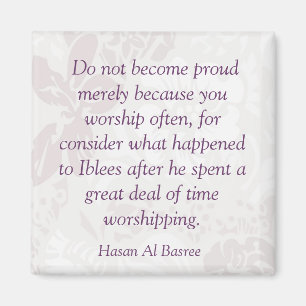 Hasan Al Basree Islamic Quote op Fridge Magnet Magneet