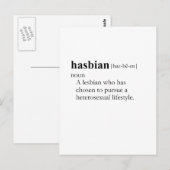HASBIAN (definitie) Briefkaart (Voorkant / Achterkant)