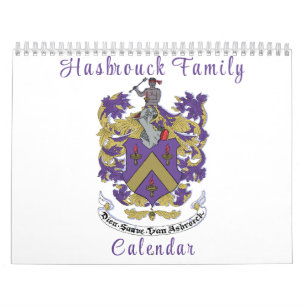 Hasbrouck Familie Muurkalender Kalender