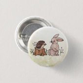 Hase und Igel Ronde Button 3,2 Cm (Voorkant /achterkant)
