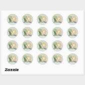 Hase und Schnecke Ronde Sticker (Vel)