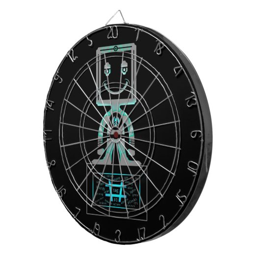 Hash Label Super held Dartbord (Voorkant Rechts)