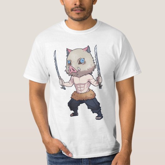 Hashibira chibi Inosuke T-shirt (Voorkant)