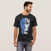 Hashimoto Disease Awareness I'm Fine Warrior Boxin T-shirt (Voorkant volledig)