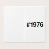 Hashtag 1976 49 Anniversaire (Outside Unfolded)