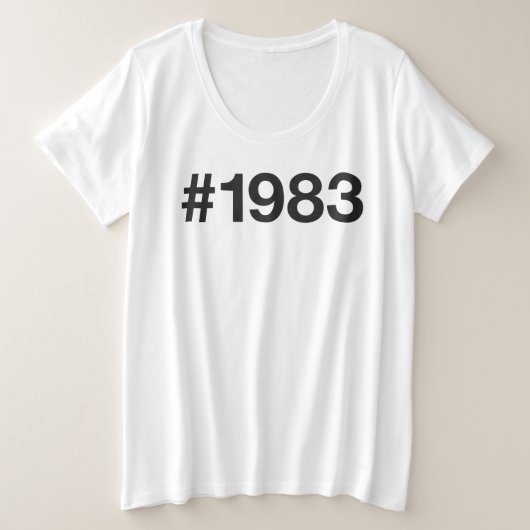 Hashtag 1983 42 Anniversaire (Design devant)