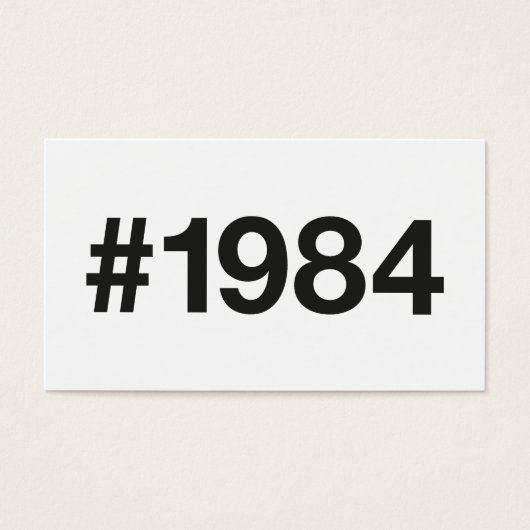 Hashtag 1984 41 Anniversaire (Devant)