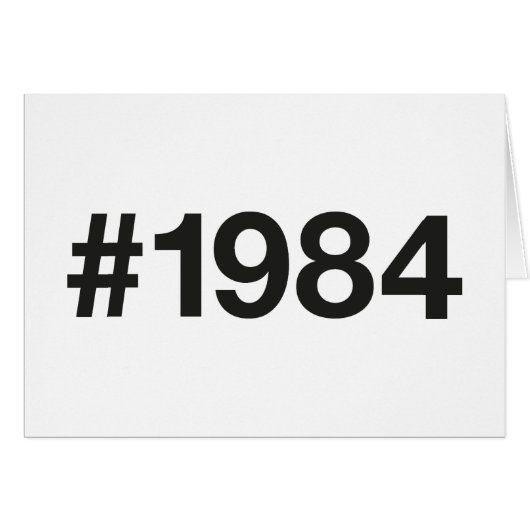 Hashtag 1984 41 Anniversaire (Devant horizontal)