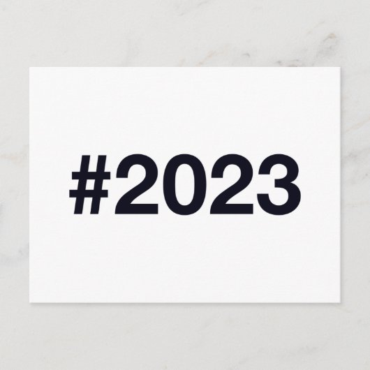 Hashtag 2023 briefkaart (Voorkant)