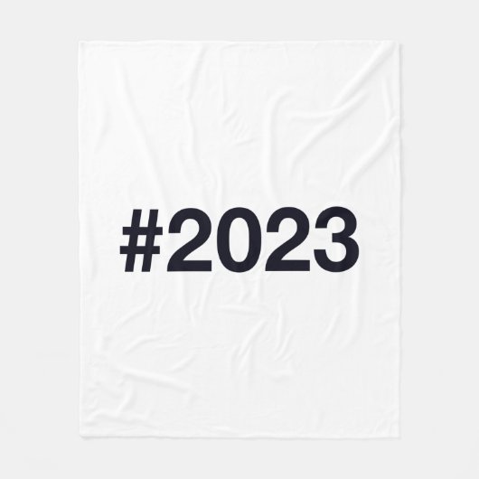 Hashtag 2023 fleece deken (Voorkant)