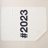 Hashtag 2023 sherpa deken (Voorkant (horizontaal))