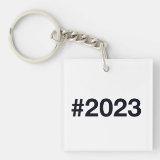 Hashtag 2023 sleutelhanger