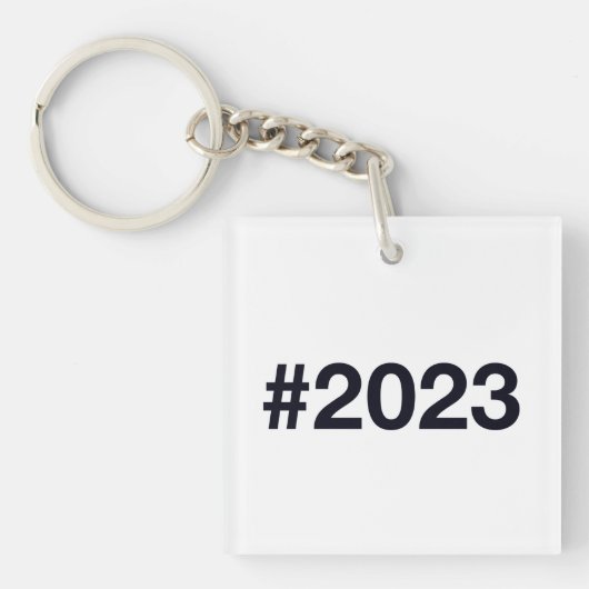 Hashtag 2023 sleutelhanger (Voorkant)