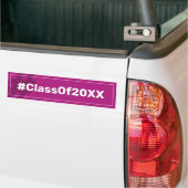 Hashtag afstuderen Class Bumpersticker (Op Truck)
