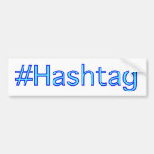 Hashtag-Bumpersticker Bumpersticker (Voorkant)