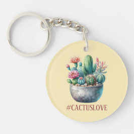 Hashtag Cactuslove Sleutelhanger