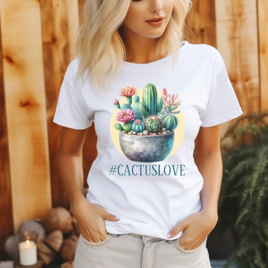 Hashtag Cactuslove T-shirt féminin