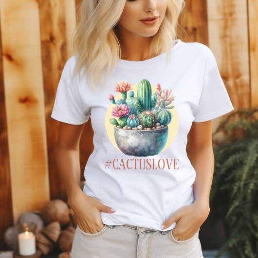 Hashtag Cactuslove T-shirt féminin