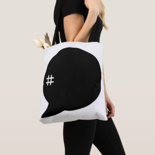 Hashtag # Canvas tas