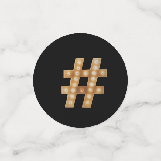 Hashtag Confetti (Kleine voorkant)