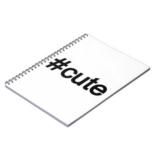 Hashtag # Cute Notitieboek