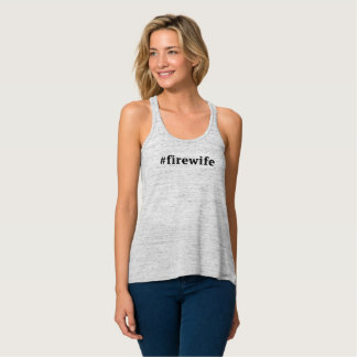 Hashtag Fire Wife (grijs) Tanktop