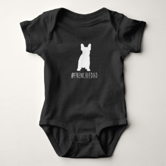 hashtag frenchie dad | french bulldog dad gift romper