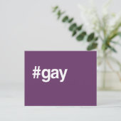 HASHTAG GAY BRIEFKAART (Staand voorkant)
