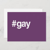 HASHTAG GAY BRIEFKAART (Voorkant / Achterkant)