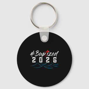 Hashtag Gedoopt 2026 T-shirt Doop T-shirt God Chri Sleutelhanger