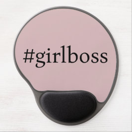 Hashtag Girl Boss Roze Gekleurd Muismatje Gel Muismat