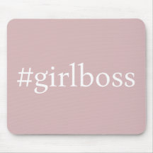 Hashtag Girl Boss Roze Muismat