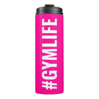 Hashtag Gymlife Hot Roze Wit Moderne Slogan