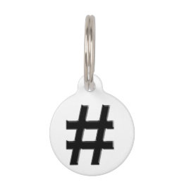 #HASHTAG - Het Symbool van het Label van de knoeib Huisdierpenning