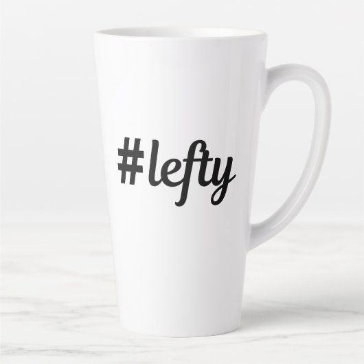 Hashtag Lefty Left Hander's Two-Tone Coffee Mug (Droite)