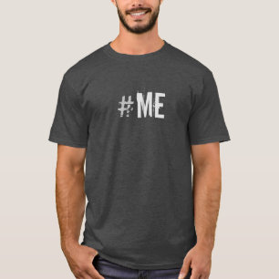 HASHTAG#ME Grappig Zilver Print alle kleuren T-shirt