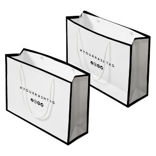 Hashtag Modern sociaal media-bedrijf Groot Cadeauzakje