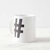 Hashtag-Mok Koffiemok (Voorkant links)