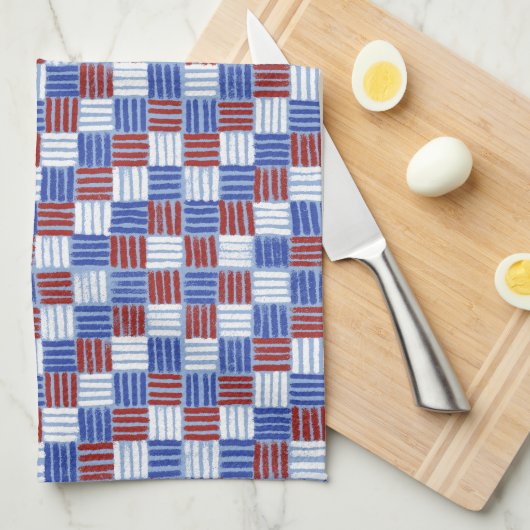Hashtag Patriottisch Theedoek (Quarter Fold)