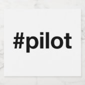 Hashtag PILOT Likeurfles Etiket (Enkel label)