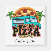 Hashtag Pizza Ordering Magnet (Devant)