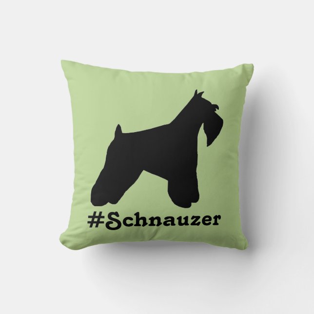 Hashtag Schnauzer Pillow Kussen (Voorkant)