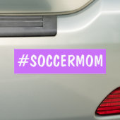 Hashtag Soccer Mam Bumpersticker (Op auto)