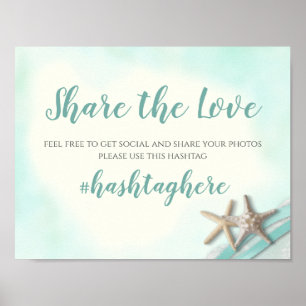 Hashtag-stroopvis en lintteken poster