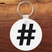 HASHTAG SYMBOOL -.png Sleutelhanger (Voorkant)