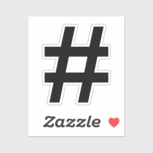 Hashtag-symbool Sticker