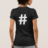 HASHTAG SYMBOOL T-SHIRT (Achterkant)
