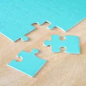 Hashtag Turquoise Color Gradient Legpuzzel (Zijkant)